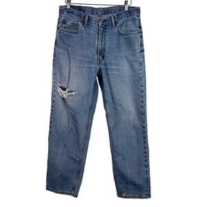 Levi's Men's 550 Relaxed Fit Distressed‎ Jeans 34 x 31 Light Wash